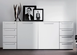 White Chests Of Drawers In The Living Room Interior
