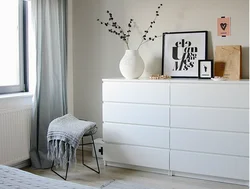 White Chests Of Drawers In The Living Room Interior