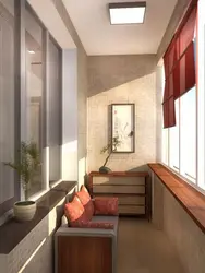 Beautiful design of balconies in the apartment