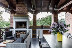 Summer kitchen terrace design
