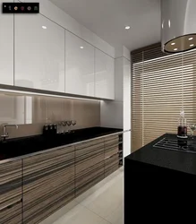 Dark Countertop In The Kitchen Interior