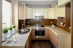 Kitchen interior design small wall