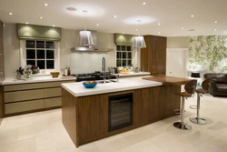 Kitchen dining room design with island