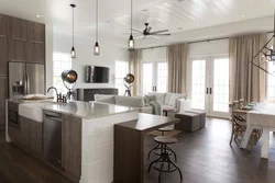 Photo of a studio kitchen with one window