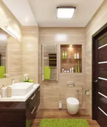 Design Of A Modern Bathroom With A Shared Toilet