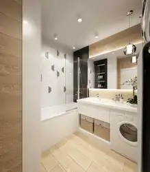 Дызайн сучаснага ваннага пакоя з сумесным санвузлом