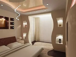 Дизайн гостиной с перегородкой из гипсокартона