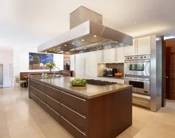 Single island kitchen design