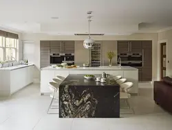 Single island kitchen design
