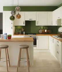 Combination Of Wall Colors In The Kitchen Interior