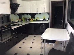 Small black kitchens photo