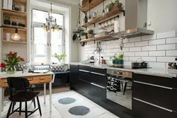 Modern scandinavian kitchen interior