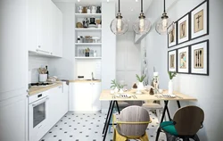 Modern scandinavian kitchen interior