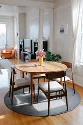 Round Table In The Kitchen Interior