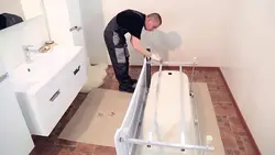 How to install a bathtub photo