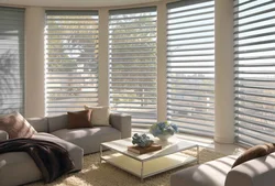 Modern blinds for the living room photo