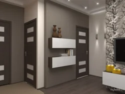 Apartment Design Photo Kitchen And Hallway Wallpaper
