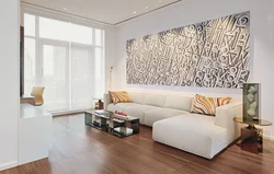 Wallpaper for the living room in a modern style photo design options