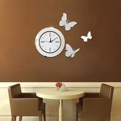 Wall clock for the kitchen in the interior