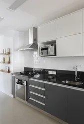 Kitchens Light Gray With White Photo