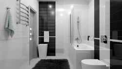 Bath design with large tiles