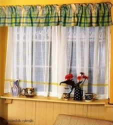 Sew curtains for the kitchen with your own hands photo
