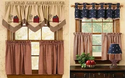 Sew curtains for the kitchen with your own hands photo
