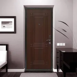 Beautiful entrance doors to the apartment photo