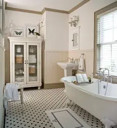 Bathroom design in Provence style