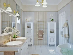 Bathroom design in Provence style