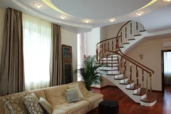 Design of stairs in living rooms