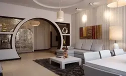 Design of a hall with an arch in an apartment