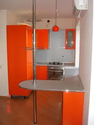 Kitchen sets with a bar counter for a small kitchen corner photo