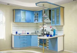Kitchen sets with a bar counter for a small kitchen corner photo