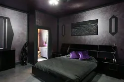 Bedroom With Black Ceiling Photo