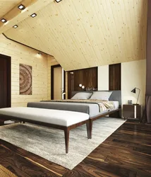 Bedroom With Wooden Ceiling Photo