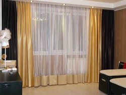 Beautiful apartment hall curtains photo