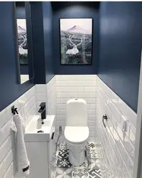 Туалет в кафеле дизайн в квартире