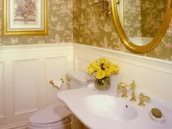 Photo of washable wallpaper in the bathroom