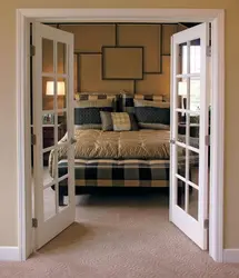 Swing doors to the bedroom photo