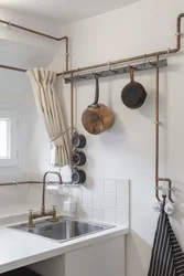 Close the pipe in the kitchen design