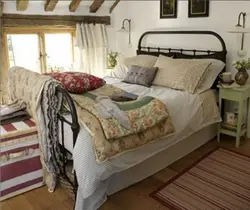 Спальни в деревенском стиле фото интерьер