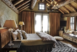 Rustik Yataq Otağı Foto Interyeri