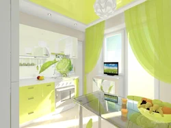 Kitchen lime in the interior combination