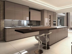 Kitchen in modern style photo interior