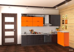 What colors go with orange kitchen photo