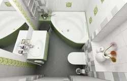 Bathroom design 5 sq m without toilet