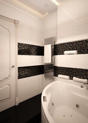 Black and white bath photo for small bathrooms