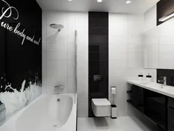 Черно белая ванна фото для маленьких ванных