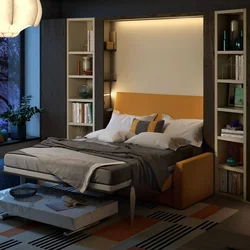 Modern style bedroom design with a sofa instead of a bed